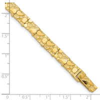 14k 7.00mm Nugget Bracelet-NB7-8