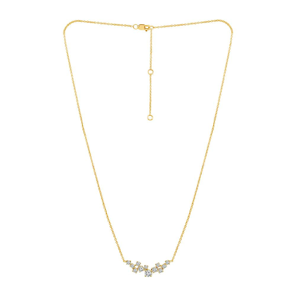 Diamond Fashion Necklace 0.25 ct tw 14k Yellow Gold-NF0896B56Y4