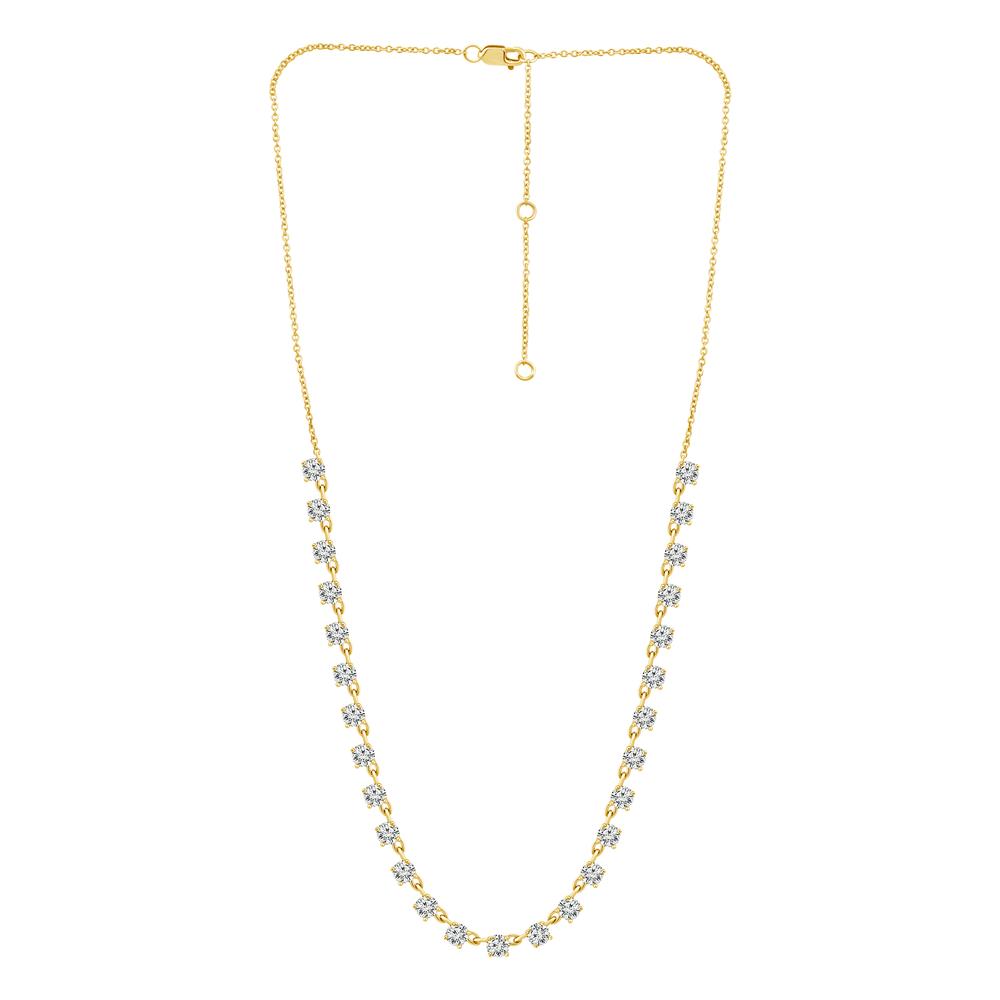 Diamond Fashion Necklace 2.50 ct tw 14k Yellow Gold-NF0956Y4