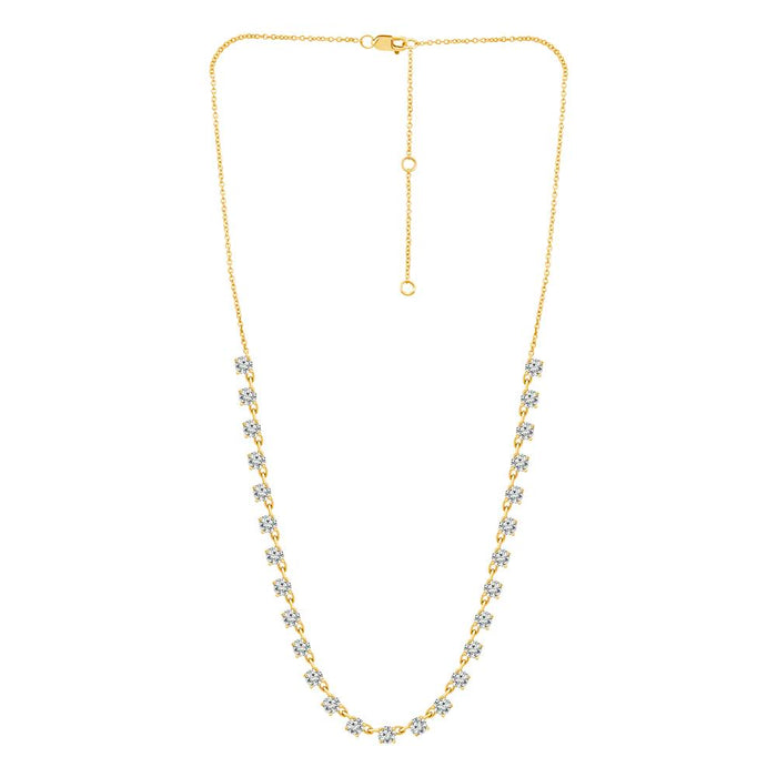Diamond Fashion Necklace 2.50 ct tw 14k Yellow Gold-NF0956Y4