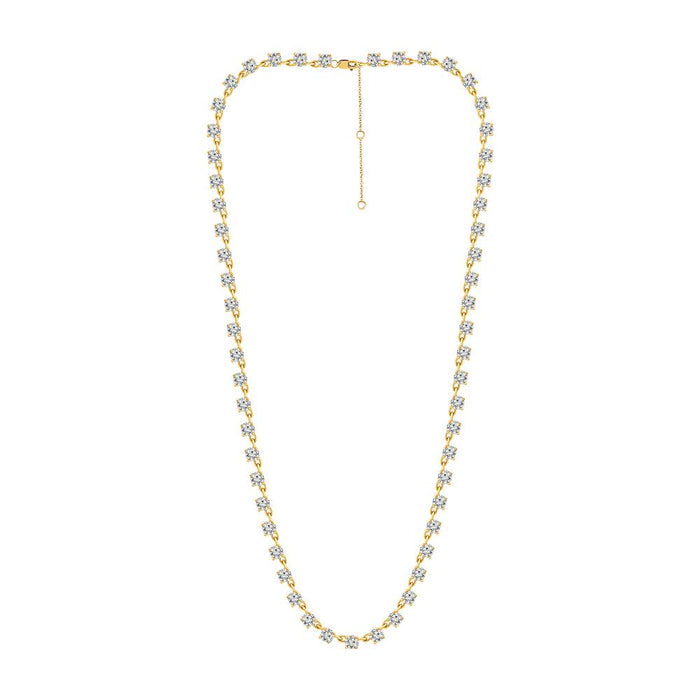 Diamond Fashion Necklace 4.90 ct tw 14k Yellow Gold-NF0963Y4