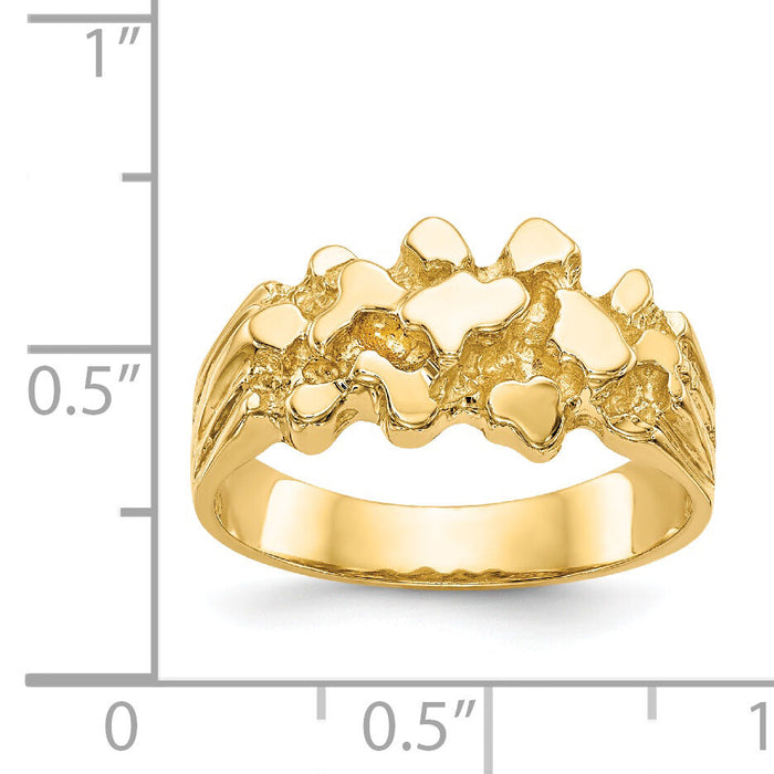 14k Nugget Ring-NR6