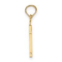 14k Polished Number 1 Pendant-NU01