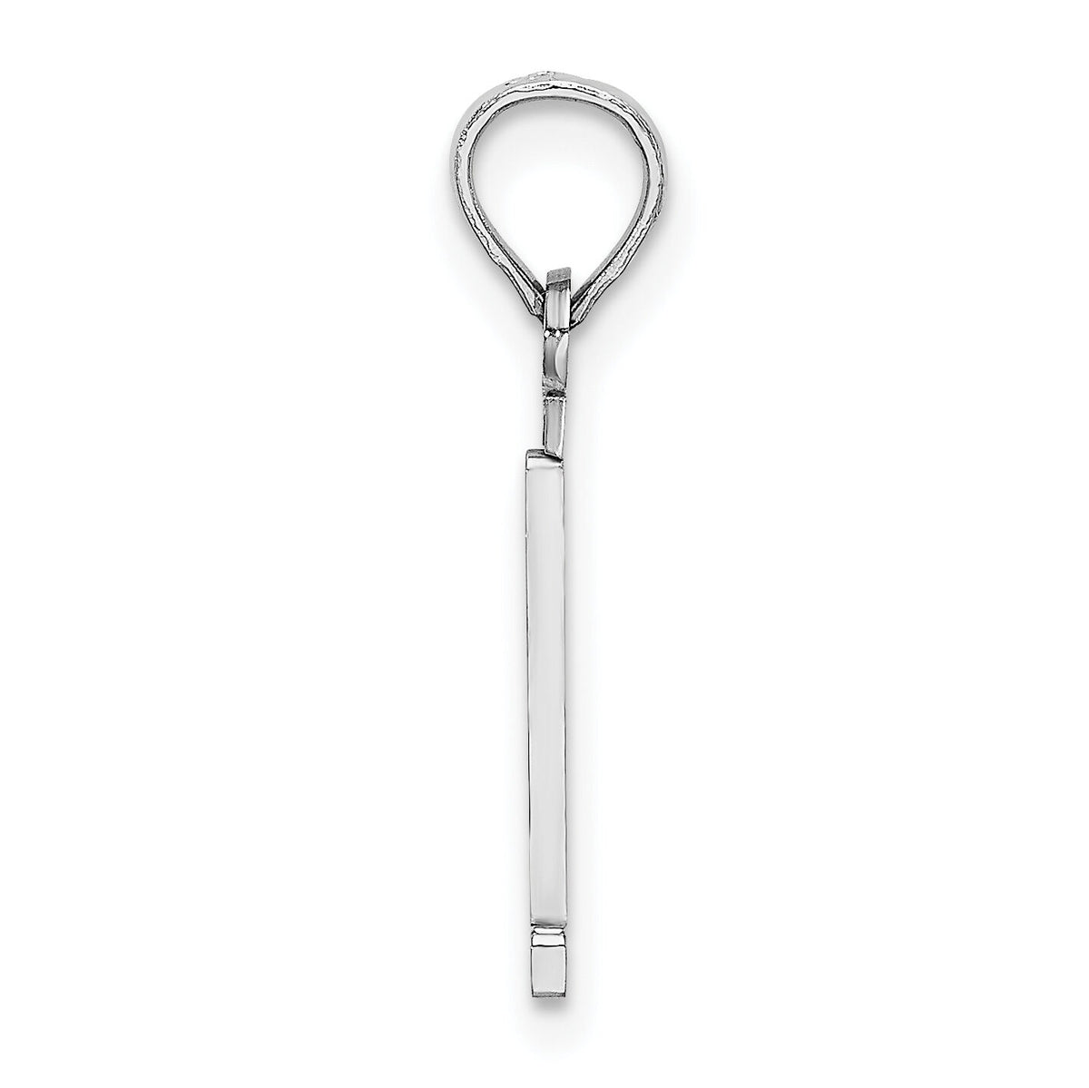 14kw Polished Number 1 Pendant-NU01W