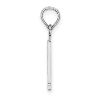 14kw Polished Number 1 Pendant-NU01W