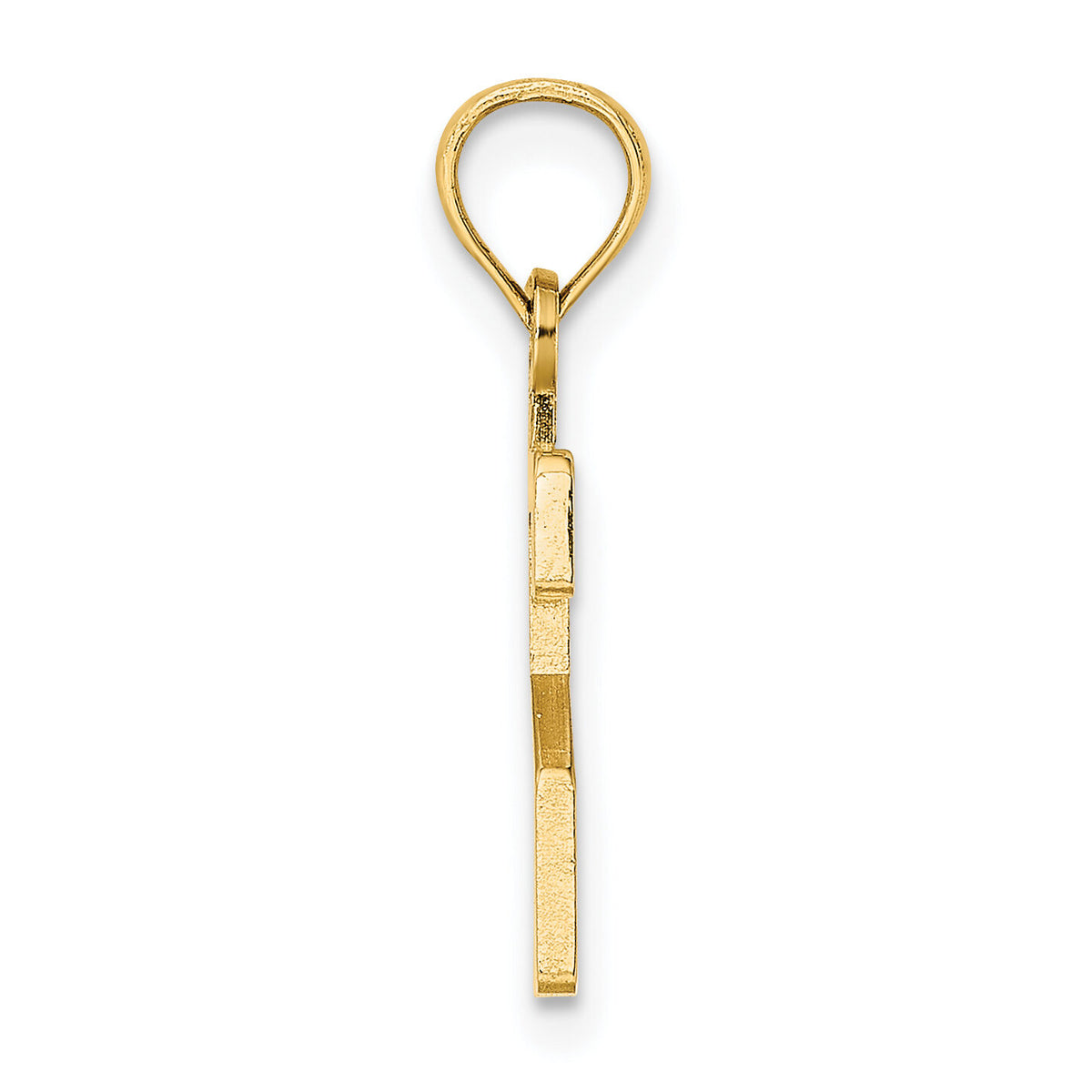 14k Polished Number 2 Pendant-NU02