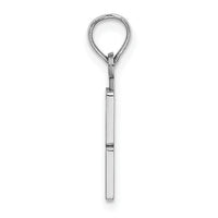 14kw Polished Number 3 Pendant-NU03W