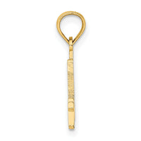 14k Polished Number 4 Pendant-NU04