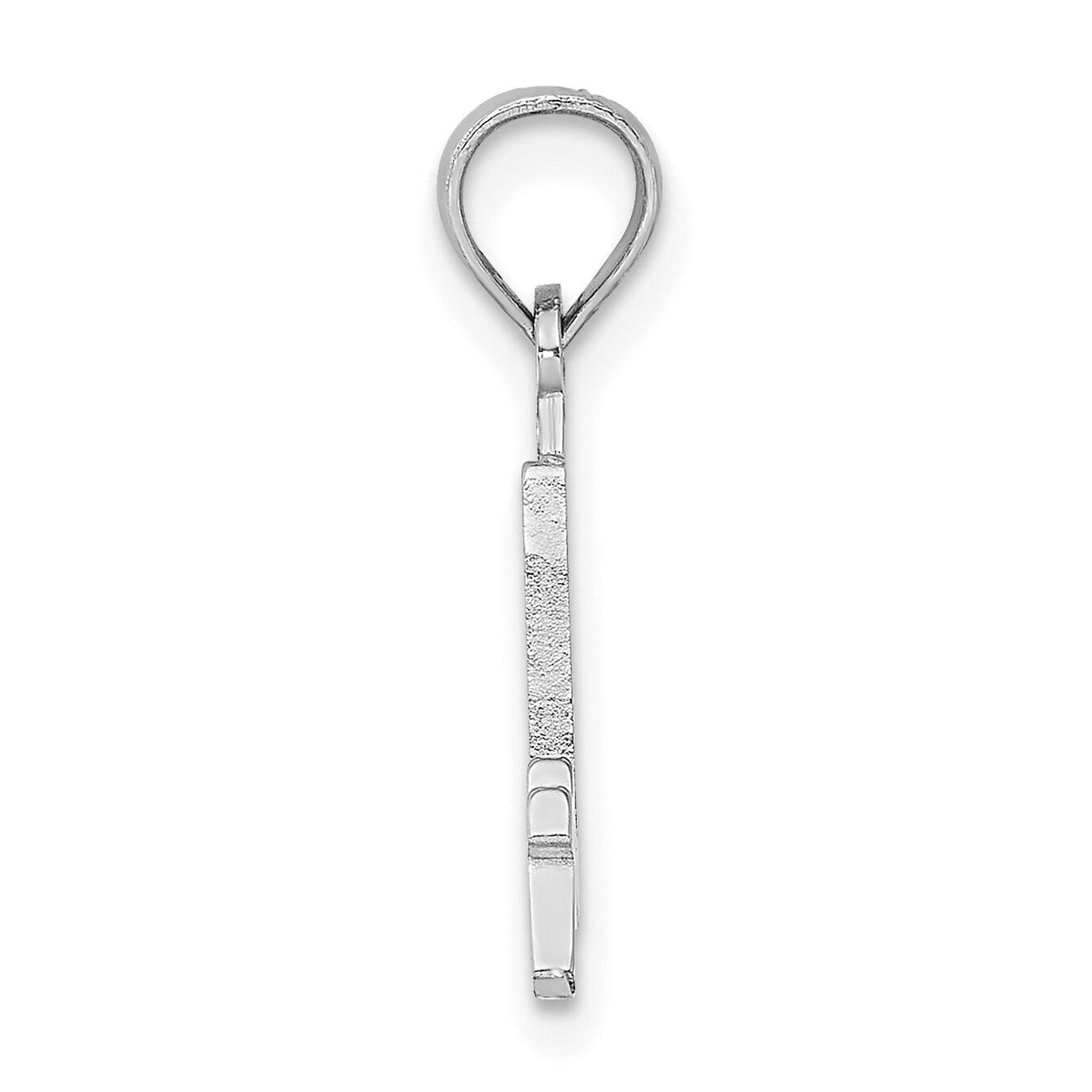 14kw Polished Number 4 Pendant-NU04W