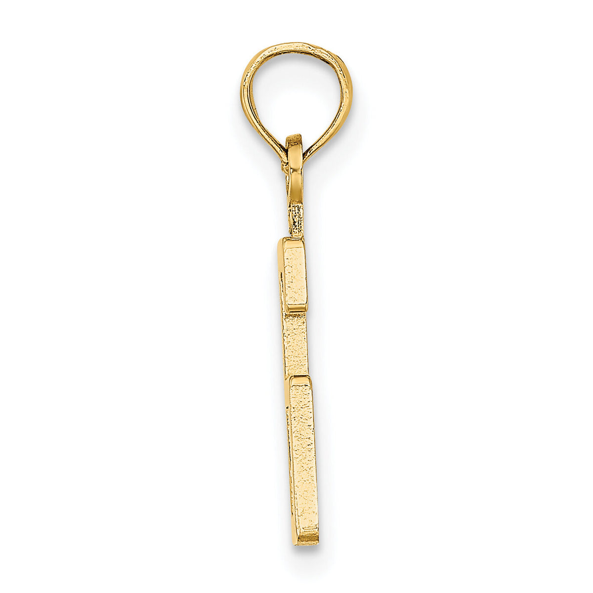 14k Polished Number 6 Pendant-NU06
