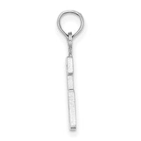 14kw Polished Number 6 Pendant-NU06W