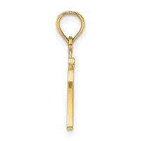 14k Polished Number 7 Pendant-NU07