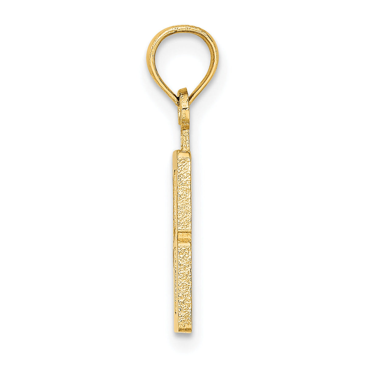 14k Polished Number 8 Pendant-NU08