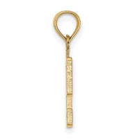 14k Polished Number 9 Pendant-NU09