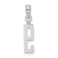 14kw Polished Number 9 Pendant-NU09W
