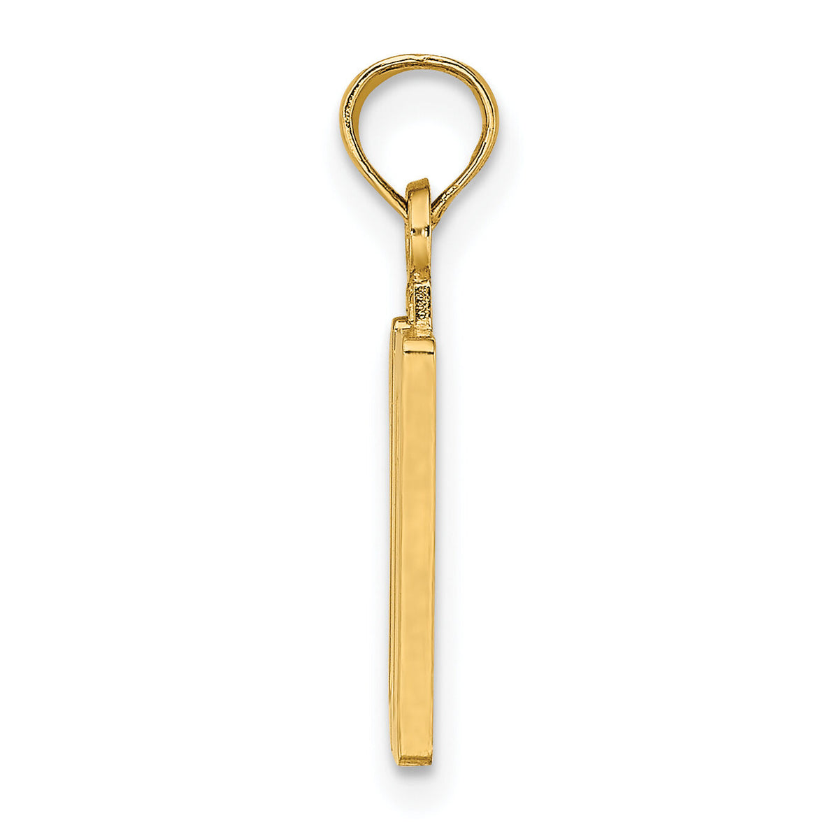 14k Polished Number 10 Pendant-NU10