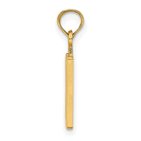 14k Polished Number 10 Pendant-NU10