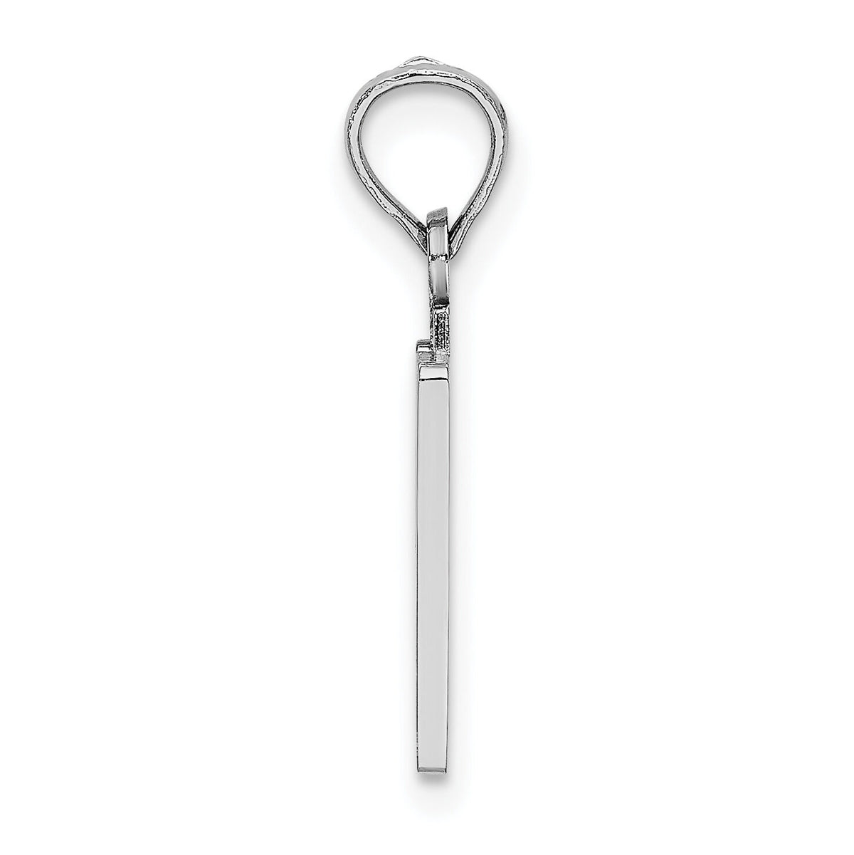 14kw Polished Number 10 Pendant-NU10W