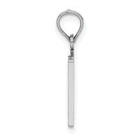 14kw Polished Number 10 Pendant-NU10W