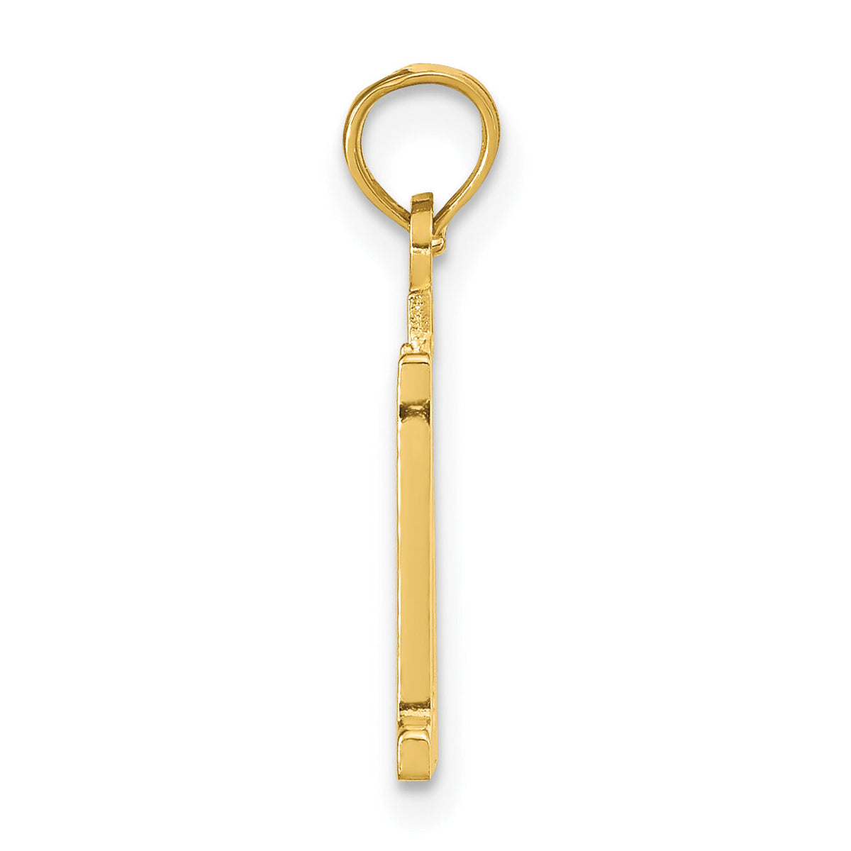 14k Polished Number 11 Pendant-NU11