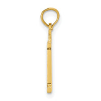 14k Polished Number 11 Pendant-NU11