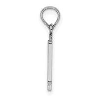 14kw Polished Number 11 Pendant-NU11W