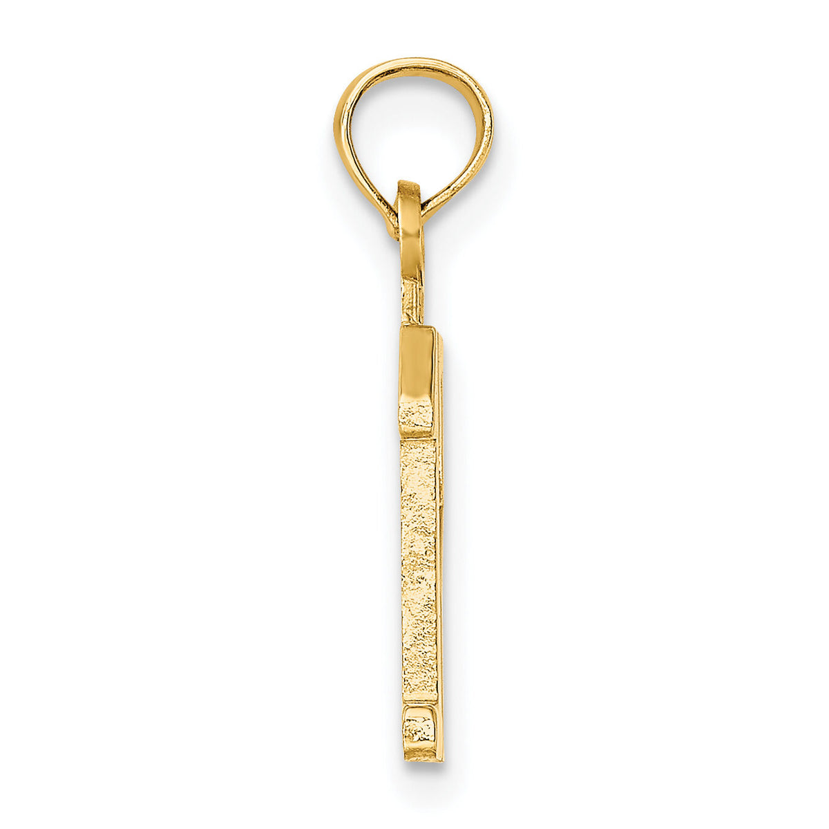 14k Polished Number 12 Pendant-NU12