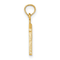 14k Polished Number 12 Pendant-NU12