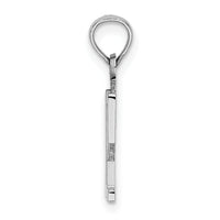 14kw Polished Number 12 Pendant-NU12W