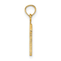 14k Polished Number 13 Pendant-NU13