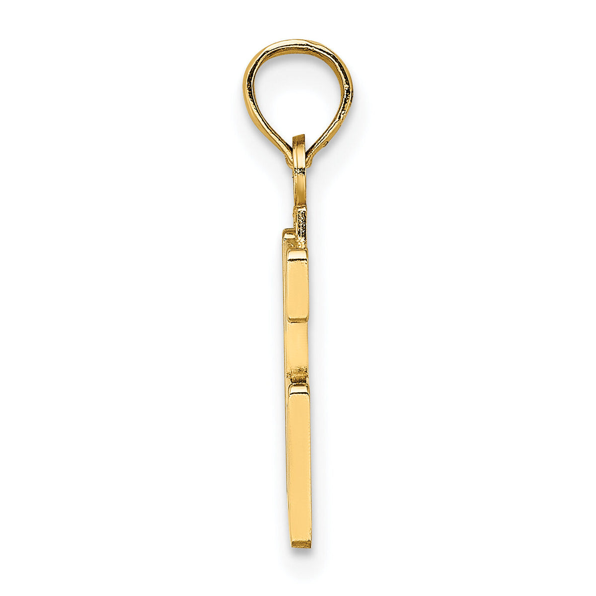 14k Polished Number 16 Pendant-NU16