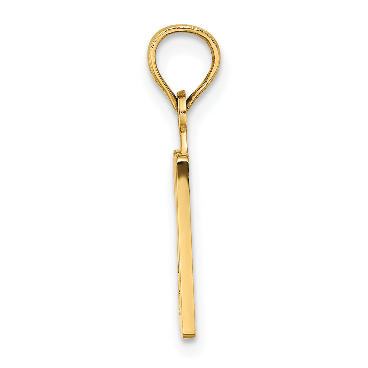 14k Polished Number 20 Pendant-NU20