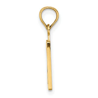 14k Polished Number 20 Pendant-NU20