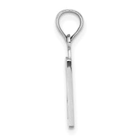 14kw Polished Number 20 Pendant-NU20W