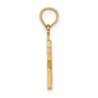14k Polished Number 21 Pendant-NU21