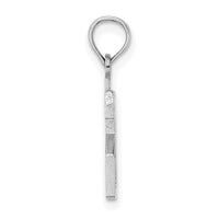 14kw Polished Number 21 Pendant-NU21W