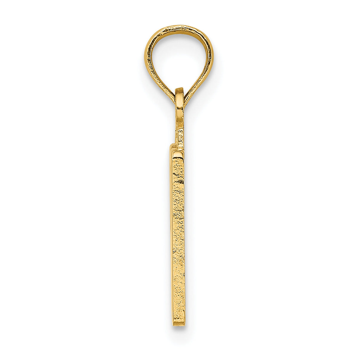14k Polished Number 50 Pendant-NU50