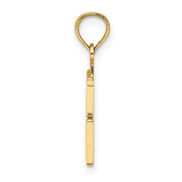 14k Polished Number 75 Pendant-NU75