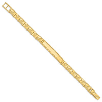14k 7mm Nugget ID Bracelet-NUGID7-8