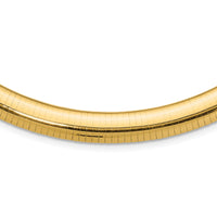 14k 10mm Domed Omega Necklace-OD10-18