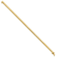 14k 4mm Domed Omega Bracelet-OD4-7