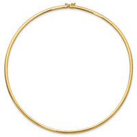 14k 3mm Lightweight Omega Necklace-ODL3-16