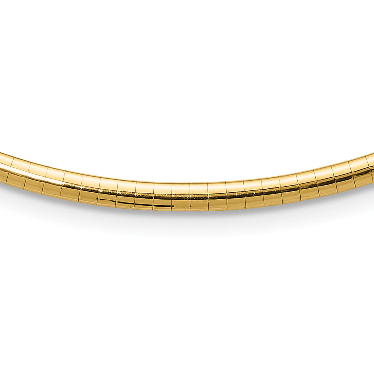 14k 3mm Lightweight Omega Necklace-ODL3-16