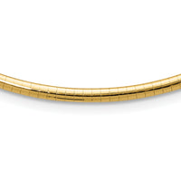 14k 3mm Lightweight Omega Necklace-ODL3-16
