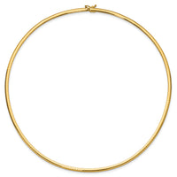 14k 3mm Lightweight Omega Necklace-ODL3-18