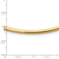 14k 3mm Lightweight Omega Necklace-ODL3-18