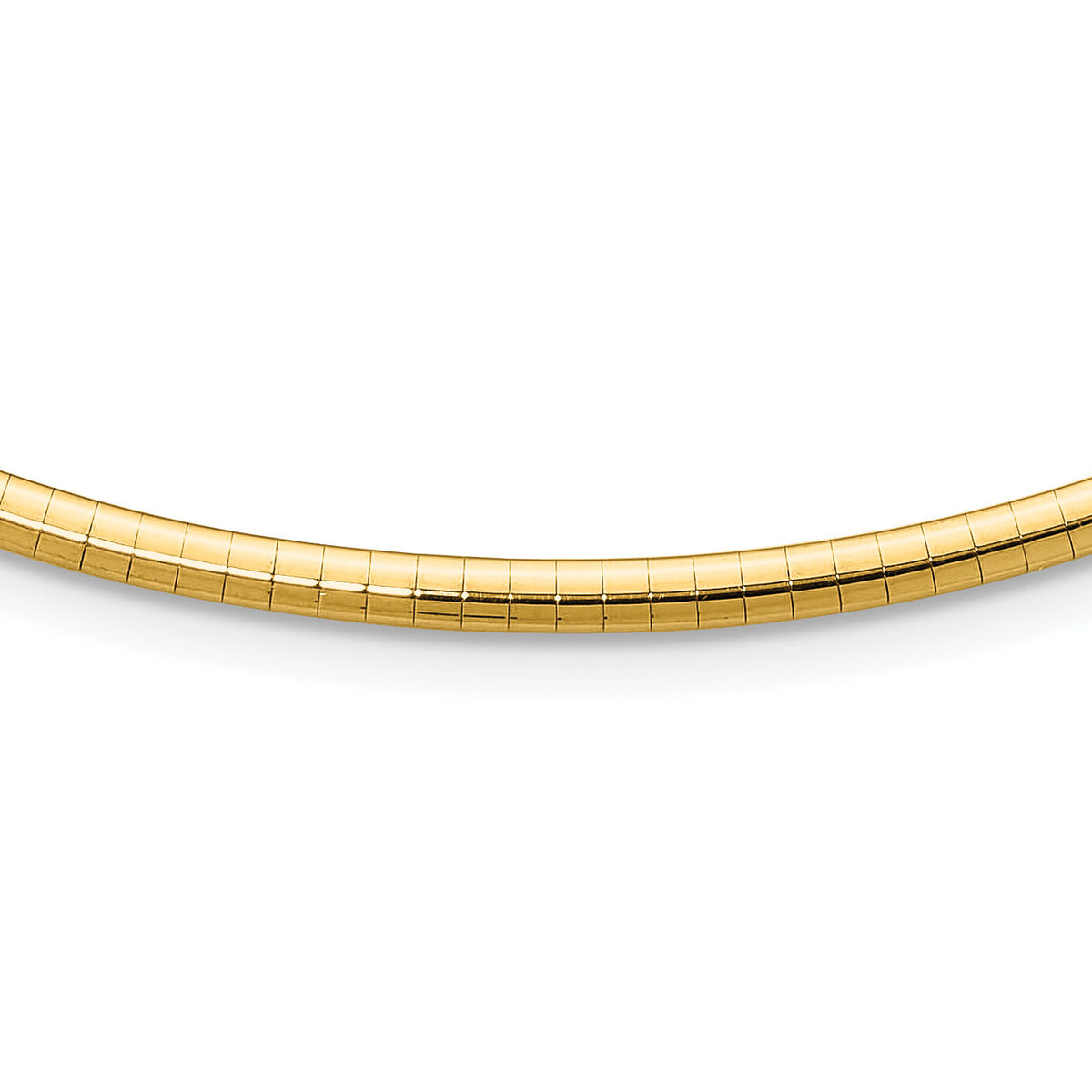 14k 3mm Lightweight Omega Necklace-ODL3-18