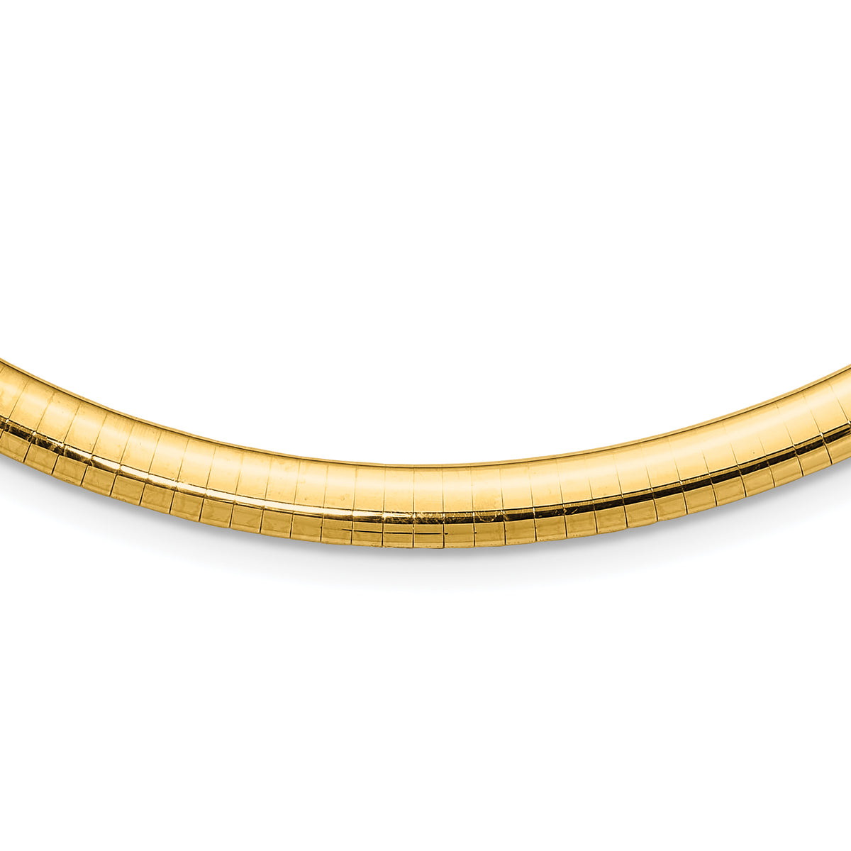14k 6mm Lightweight Omega Necklace-ODL6-16