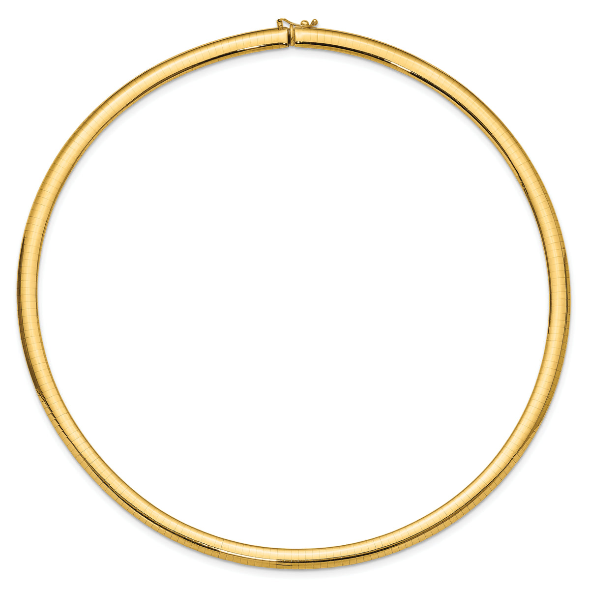 14k 6mm Lightweight Omega Necklace-ODL6-18