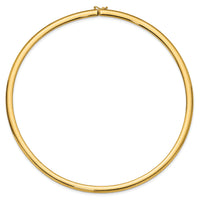 14k 6mm Lightweight Omega Necklace-ODL6-18